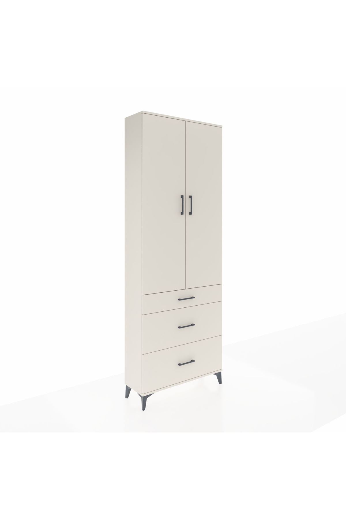 Arges Dolap 4 Raflı 3 Çekmeceli 2 Kapaklı 88x30x243 - S33M133V1A