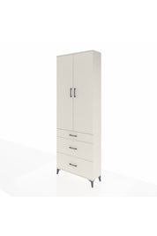 Arges Dolap 4 Raflı 3 Çekmeceli 2 Kapaklı 88x30x243 - S33M133V1A