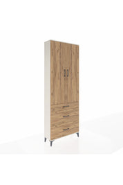 Arges Dolap 4 Raflı 3 Çekmeceli 2 Kapaklı 88x30x243 - S33M133V3A