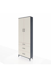 Arges Dolap 4 Raflı 3 Çekmeceli 2 Kapaklı 88x30x243 - S33M133V4A