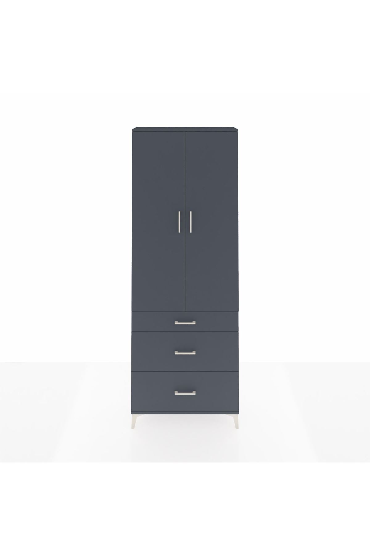 Arges Dolap 4 Raflı 3 Çekmeceli 2 Kapaklı 88x30x243 - S33M133V5A