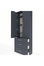 Arges Dolap 4 Raflı 3 Çekmeceli 2 Kapaklı 88x30x243 - S33M133V5A
