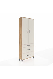 Arges Dolap 4 Raflı 3 Çekmeceli 2 Kapaklı 88x30x243 - S33M133V7A