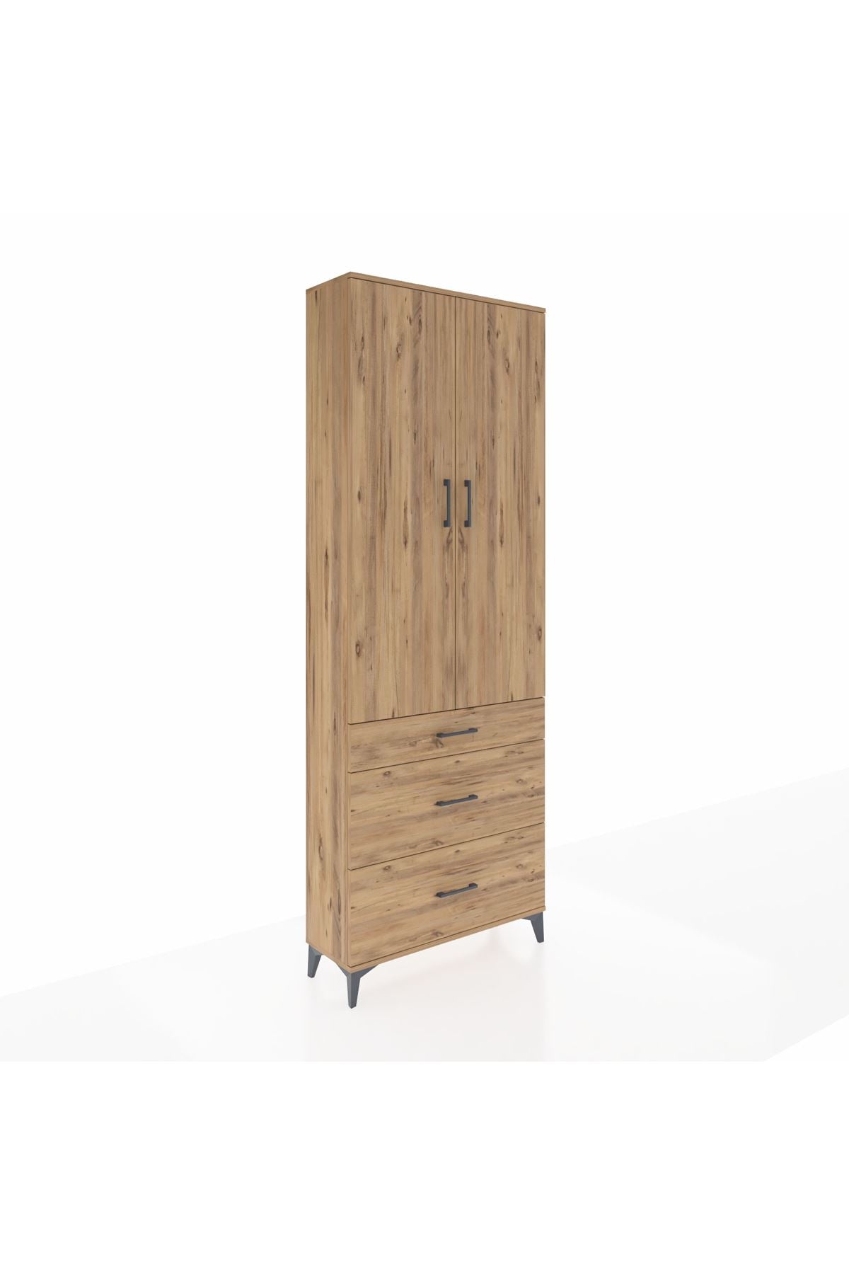 Arges Dolap 4 Raflı 3 Çekmeceli 2 Kapaklı 88x30x243 - S33M133V9A