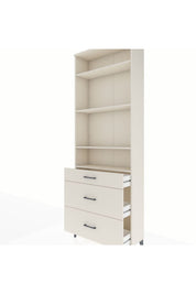 Arges Dolap 4 Raflı 3 Çekmeceli 88x30x243 - S33M134V1A