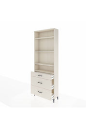 Arges Dolap 4 Raflı 3 Çekmeceli 88x30x243 - S33M134V1A