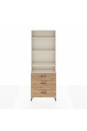 Arges Dolap 4 Raflı 3 Çekmeceli 88x30x243 - S33M134V3A