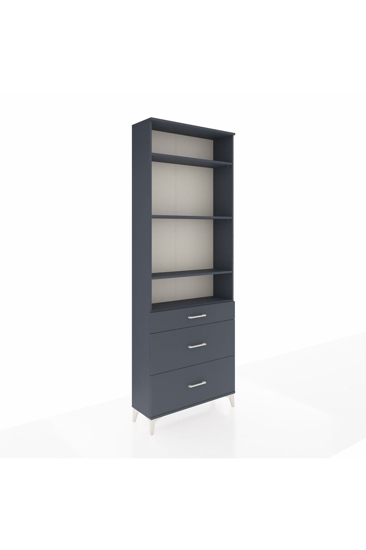 Arges Dolap 4 Raflı 3 Çekmeceli 88x30x243 - S33M134V5A
