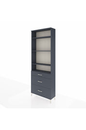 Arges Dolap 4 Raflı 3 Çekmeceli 88x30x243 - S33M134V5A