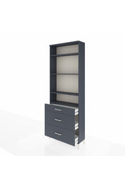 Arges Dolap 4 Raflı 3 Çekmeceli 88x30x243 - S33M134V5A