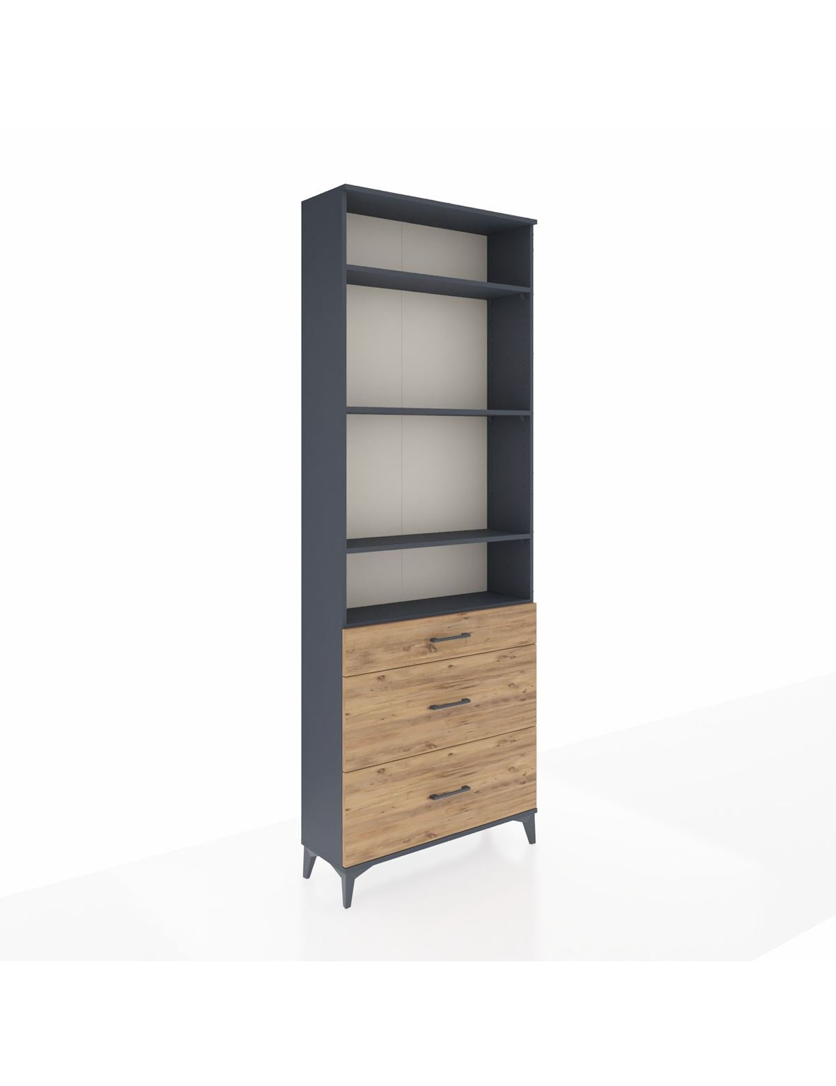 Arges Dolap 4 Raflı 3 Çekmeceli 88x30x243 - S33M134V6A