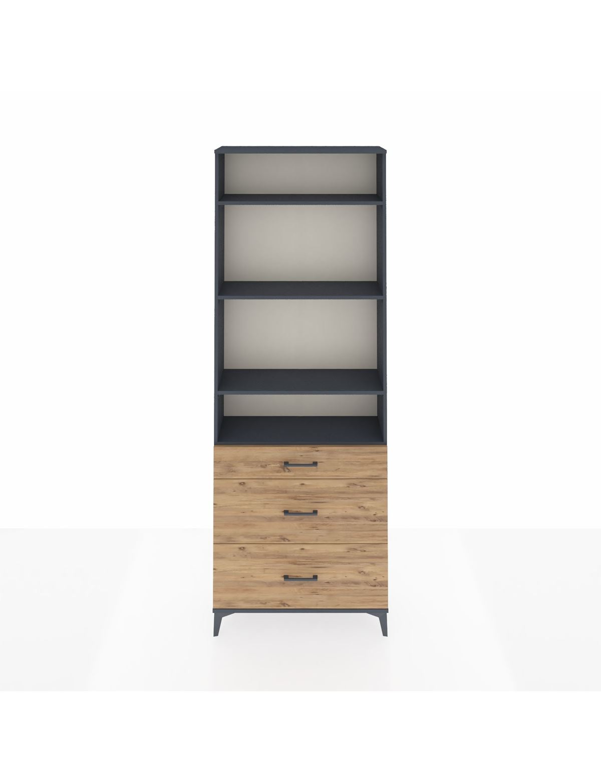 Arges Dolap 4 Raflı 3 Çekmeceli 88x30x243 - S33M134V6A