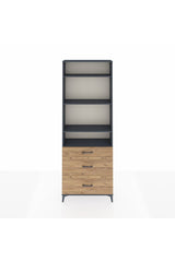 Arges Dolap 4 Raflı 3 Çekmeceli 88x30x243