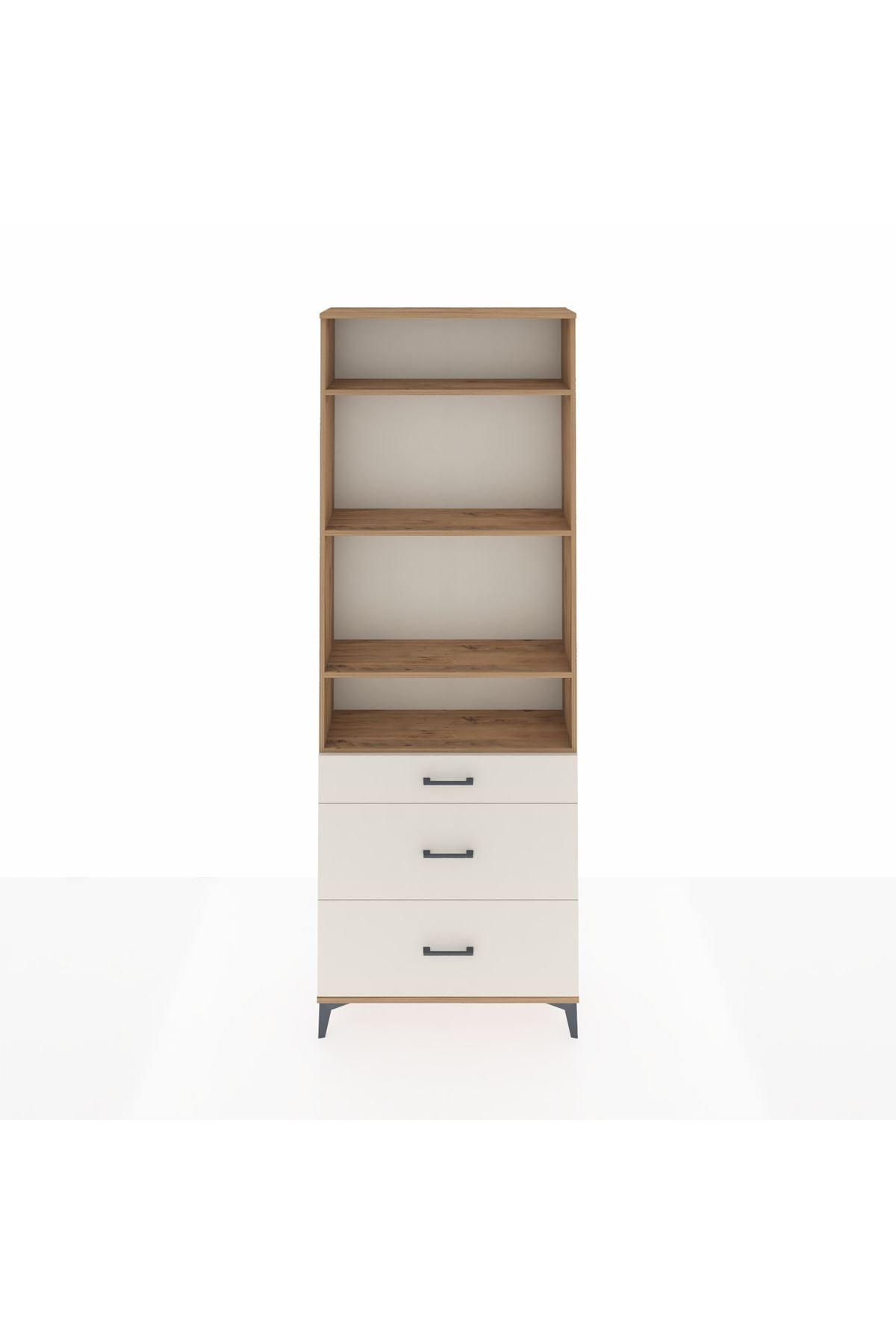 Arges Dolap 4 Raflı 3 Çekmeceli 88x30x243 - S33M134V7A