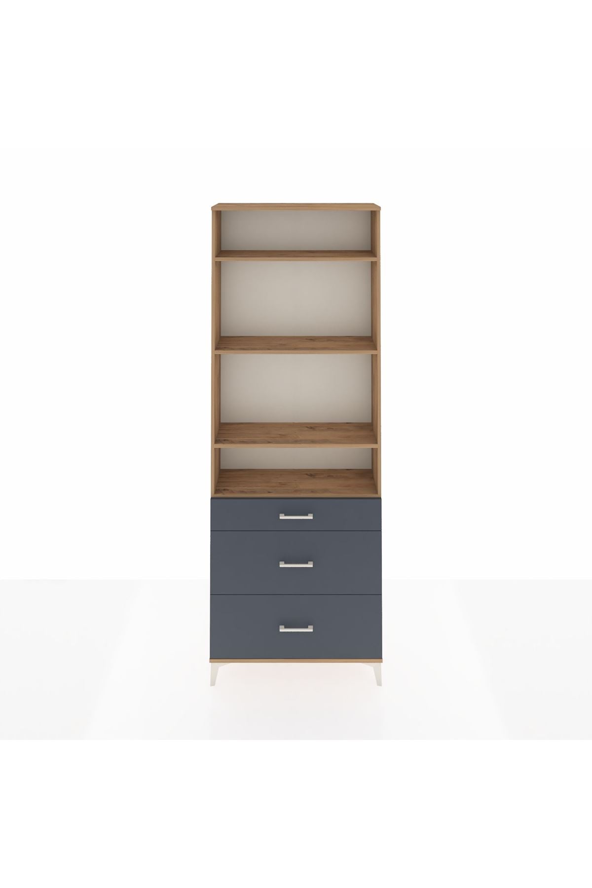 Arges Dolap 4 Raflı 3 Çekmeceli 88x30x243 - S33M134V8A