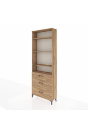 Arges Dolap 4 Raflı 3 Çekmeceli 88x30x243 - S33M134V9A
