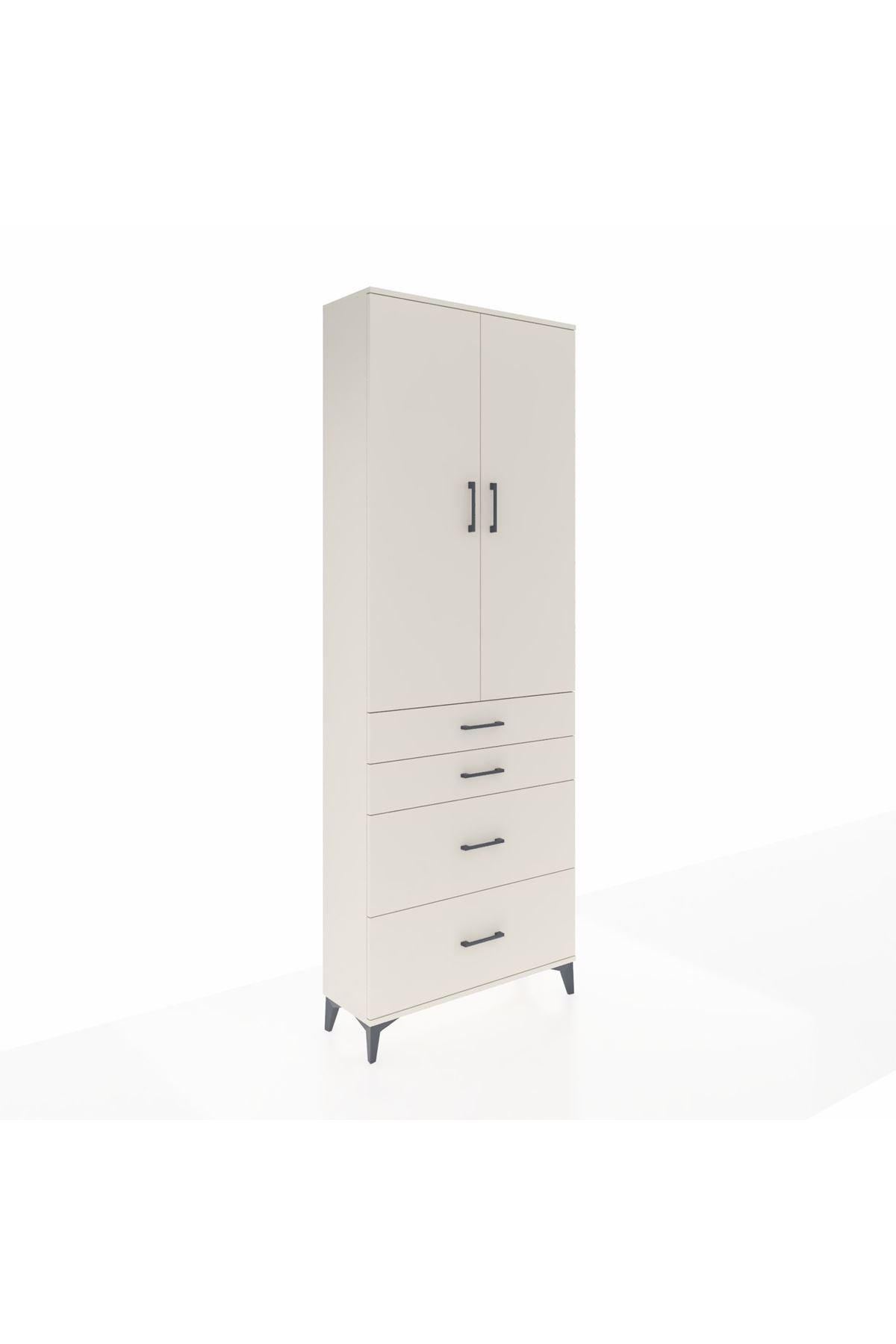 Arges Dolap 4 Raflı 4 Çekmeceli 2 Kapaklı 88x30x243 - S33M135V1A