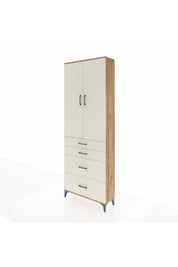 Arges Dolap 4 Raflı 4 Çekmeceli 2 Kapaklı 88x30x243 - S33M135V7A