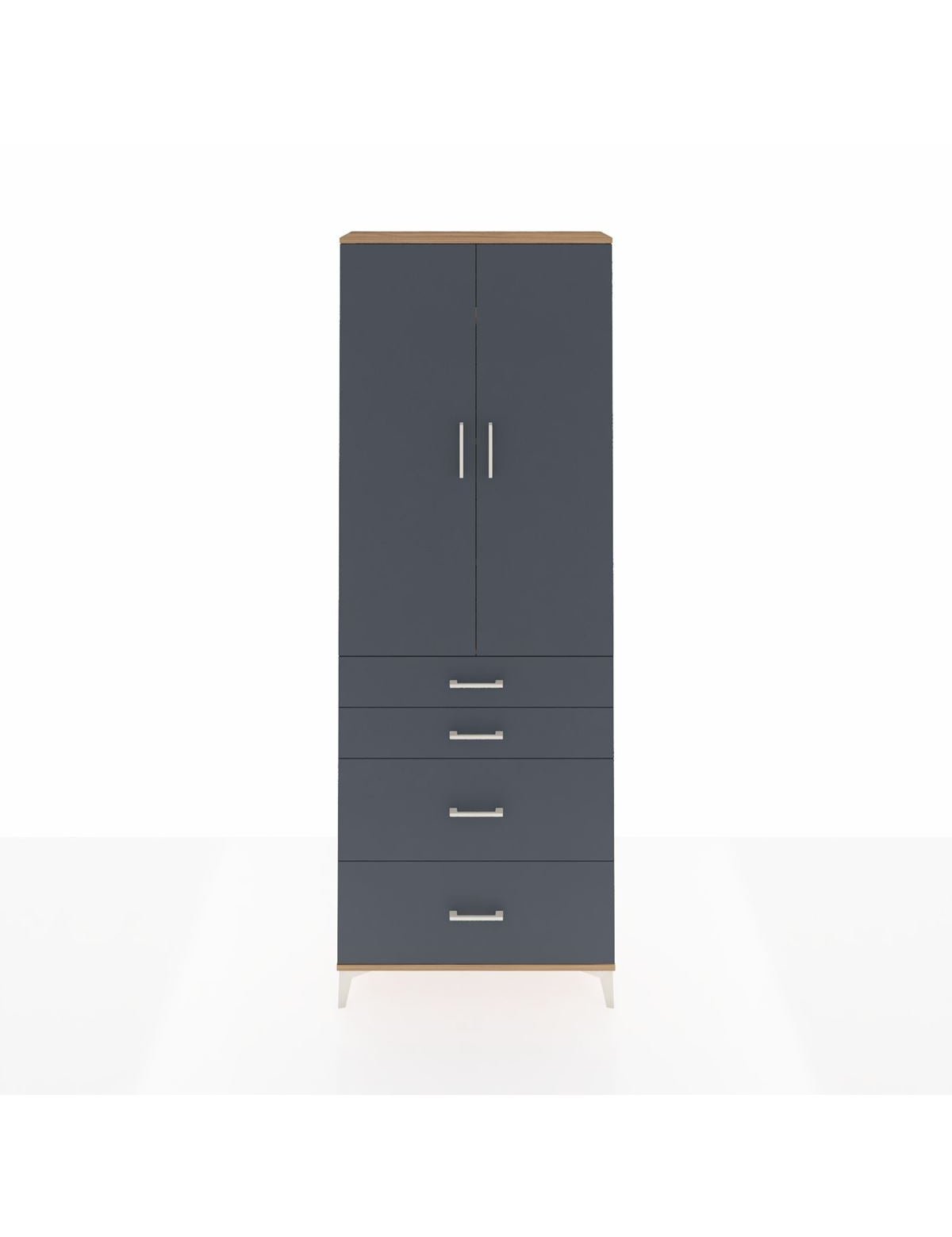 Arges Dolap 4 Raflı 4 Çekmeceli 2 Kapaklı 88x30x243 - S33M135V8A