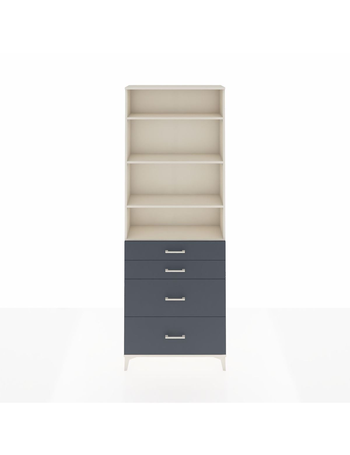 Arges Dolap 4 Raflı 4 Çekmeceli 88x30x243 - S33M136V2A