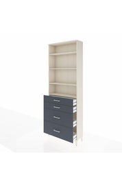 Arges Dolap 4 Raflı 4 Çekmeceli 88x30x243 - S33M136V2A
