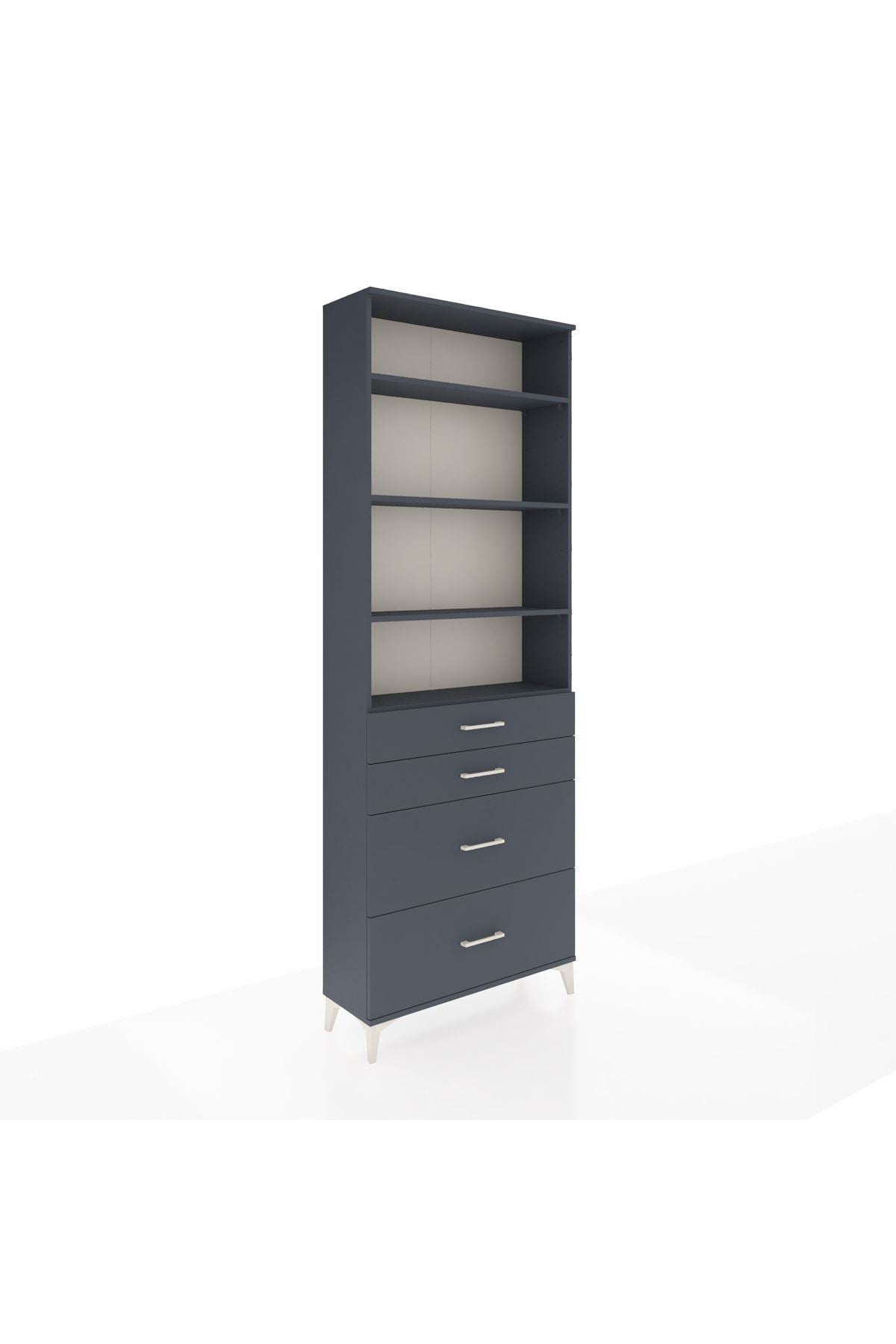 Arges Dolap 4 Raflı 4 Çekmeceli 88x30x243 - S33M136V5A