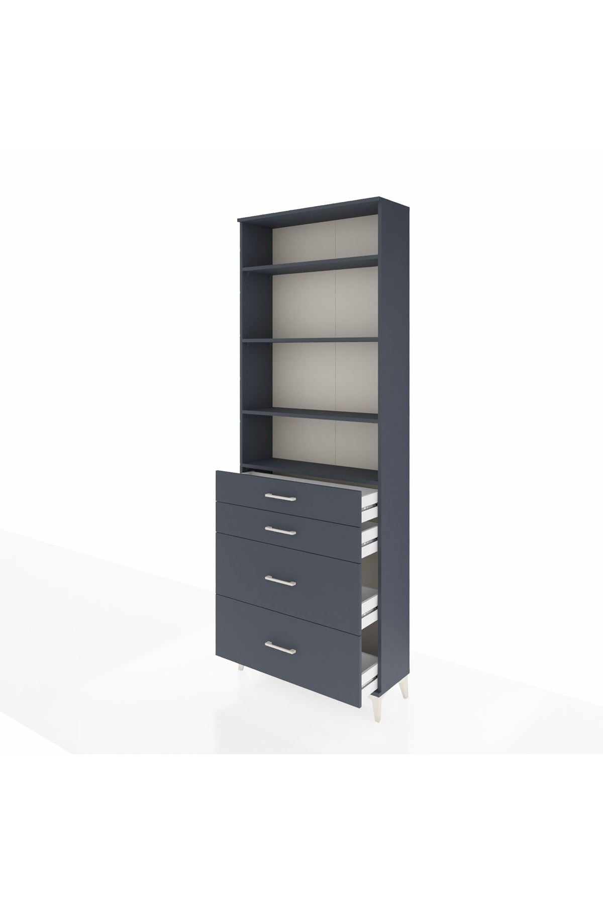 Arges Dolap 4 Raflı 4 Çekmeceli 88x30x243 - S33M136V5A