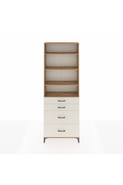 Arges Dolap 4 Raflı 4 Çekmeceli 88x30x243 - S33M136V7A