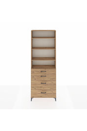 Arges Dolap 4 Raflı 4 Çekmeceli 88x30x243 - S33M136V9A