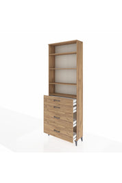 Arges Dolap 4 Raflı 4 Çekmeceli 88x30x243 - S33M136V9A