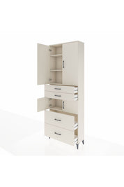 Arges Dolap 4 Raflı 4 Çekmeceli 4 Kapaklı 88x30x243 - S33M137V1A