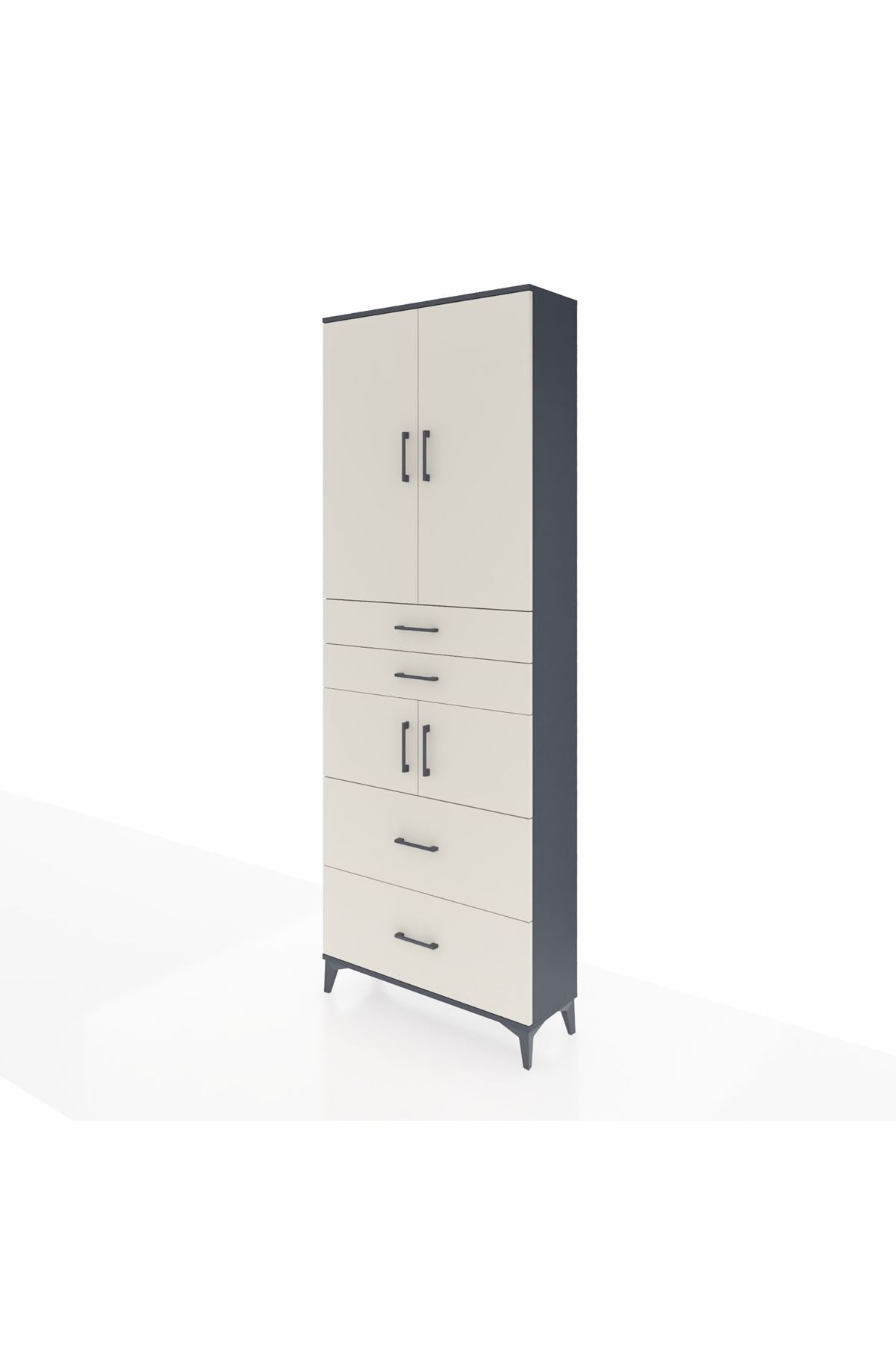 Arges Dolap 4 Raflı 4 Çekmeceli 4 Kapaklı 88x30x243 - S33M137V4A