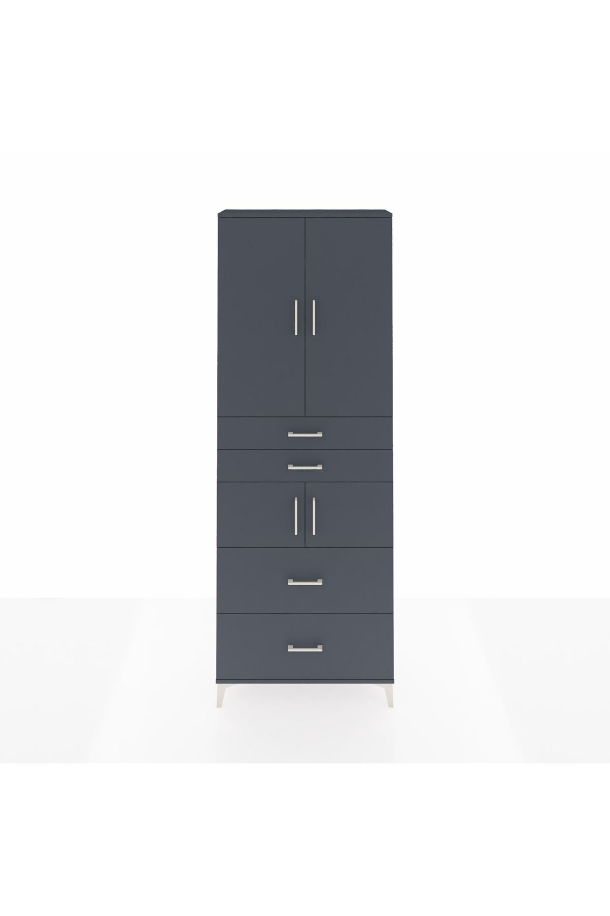 Arges Dolap 4 Raflı 4 Çekmeceli 4 Kapaklı 88x30x243 - S33M137V5A