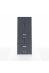 Arges Dolap 4 Raflı 4 Çekmeceli 4 Kapaklı 88x30x243