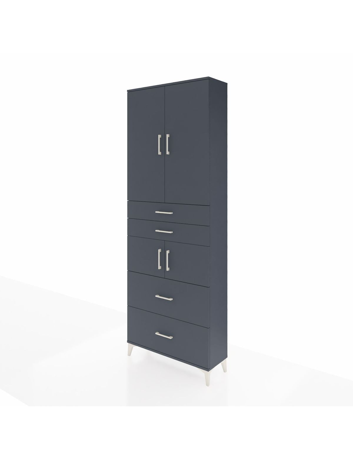 Arges Dolap 4 Raflı 4 Çekmeceli 4 Kapaklı 88x30x243 - S33M137V5A