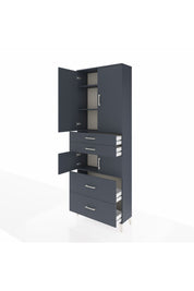 Arges Dolap 4 Raflı 4 Çekmeceli 4 Kapaklı 88x30x243 - S33M137V5A