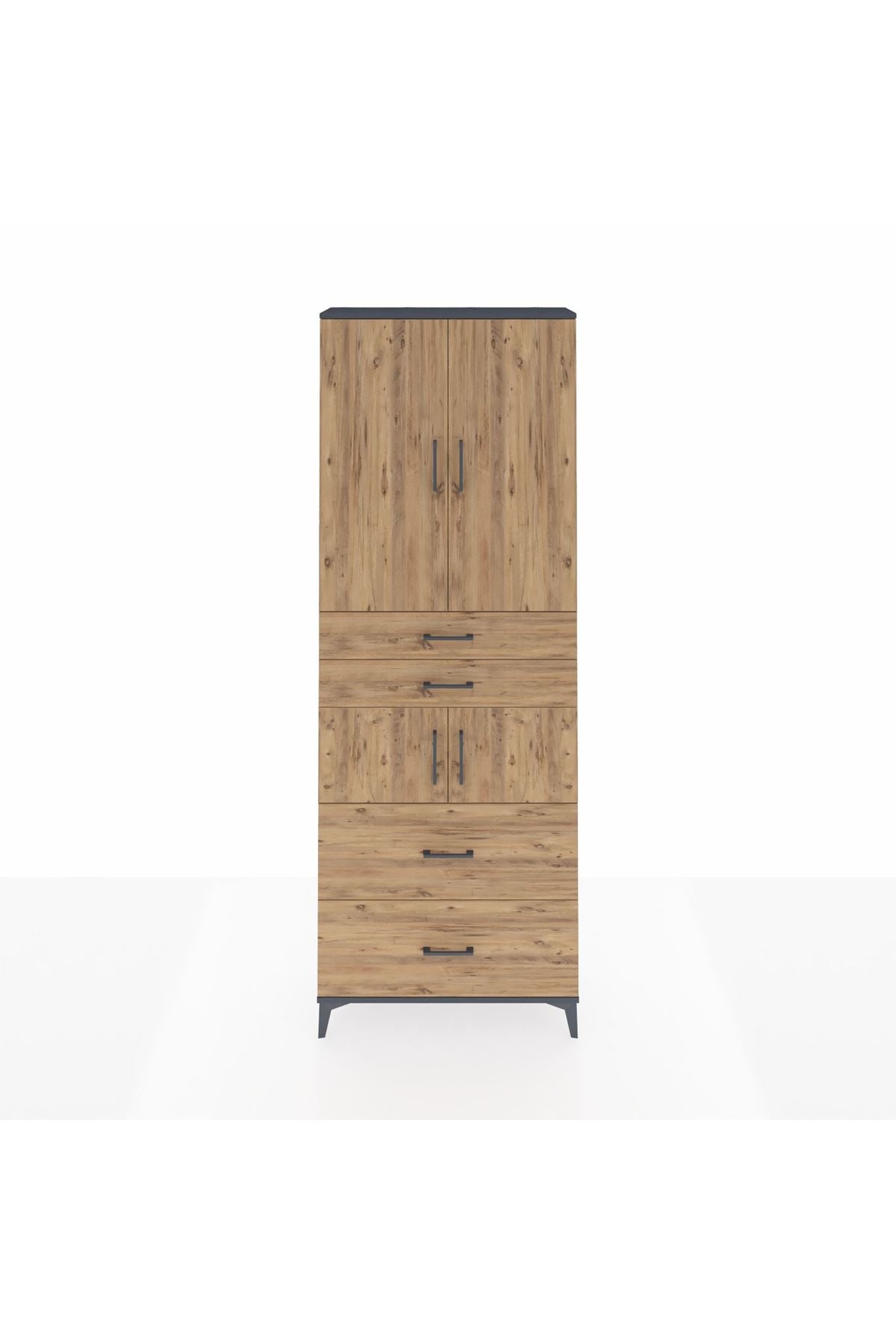 Arges Dolap 4 Raflı 4 Çekmeceli 4 Kapaklı 88x30x243 - S33M137V6A