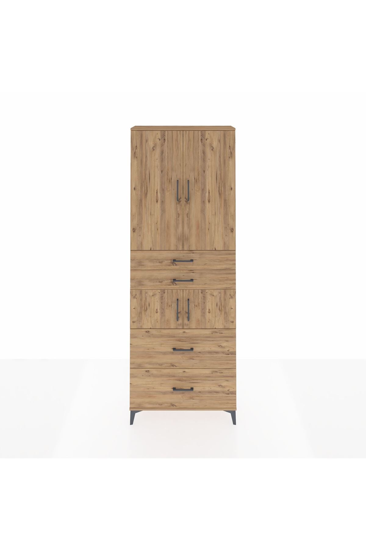 Arges Dolap 4 Raflı 4 Çekmeceli 4 Kapaklı 88x30x243 - S33M137V9A