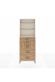 Arges Dolap 4 Raflı 4 Çekmeceli 2 Kapaklı 88x30x243 - S33M138V3A