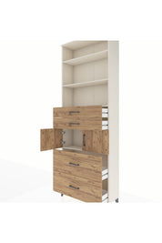Arges Dolap 4 Raflı 4 Çekmeceli 2 Kapaklı 88x30x243 - S33M138V3A