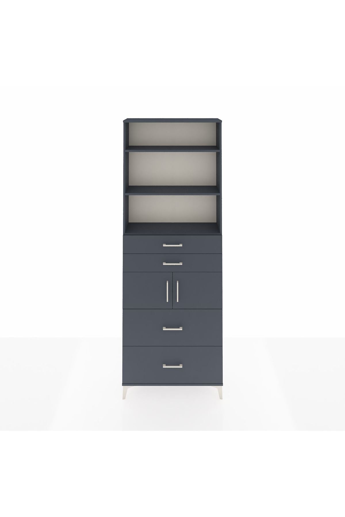 Arges Dolap 4 Raflı 4 Çekmeceli 2 Kapaklı 88x30x243 - S33M138V5A