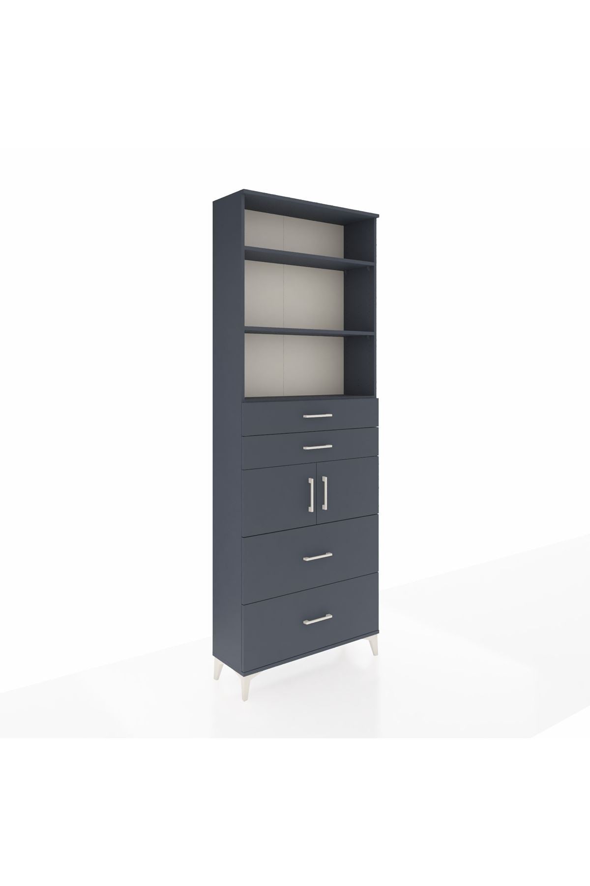 Arges Dolap 4 Raflı 4 Çekmeceli 2 Kapaklı 88x30x243 - S33M138V5A