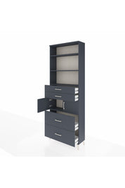 Arges Dolap 4 Raflı 4 Çekmeceli 2 Kapaklı 88x30x243 - S33M138V5A