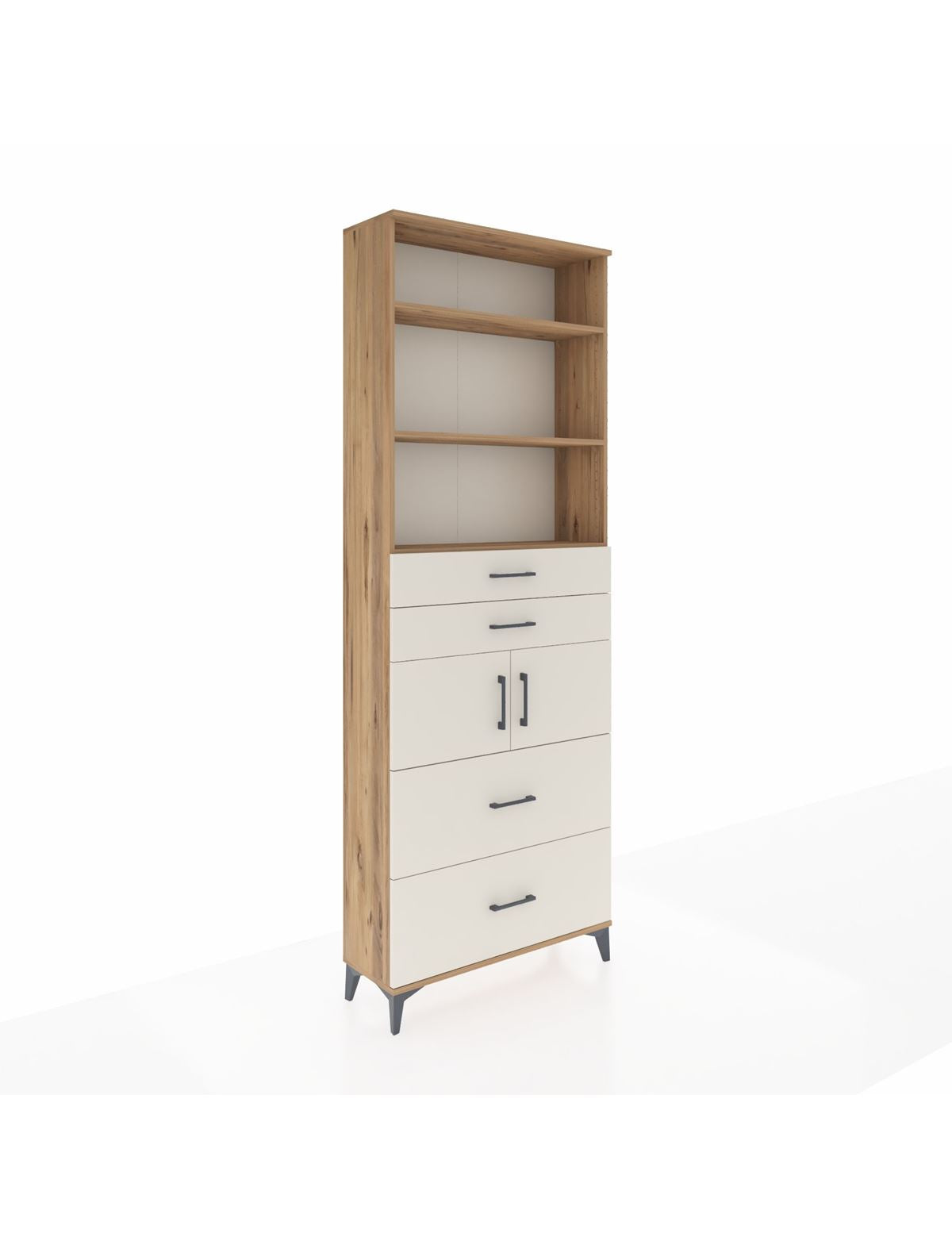 Arges Dolap 4 Raflı 4 Çekmeceli 2 Kapaklı 88x30x243 - S33M138V7A