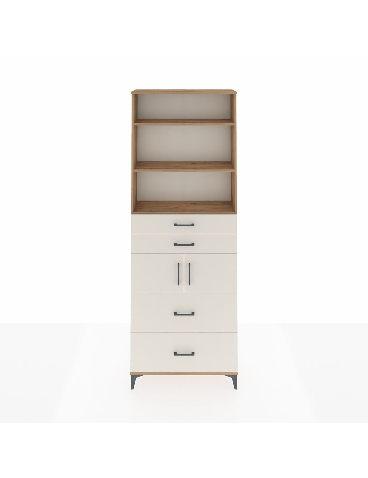 Arges Dolap 4 Raflı 4 Çekmeceli 2 Kapaklı 88x30x243 - S33M138V7A