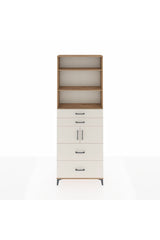 Arges Dolap 4 Raflı 4 Çekmeceli 2 Kapaklı 88x30x243