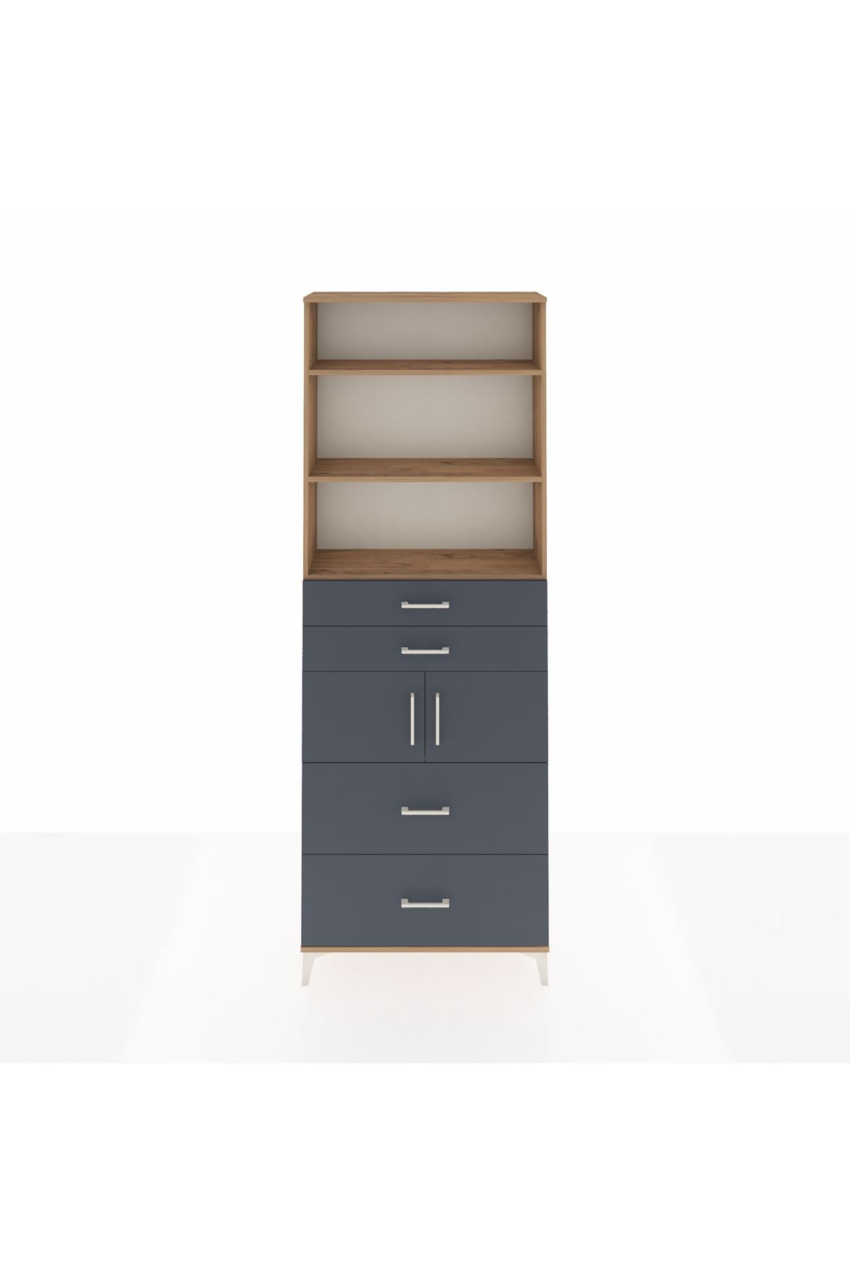 Arges Dolap 4 Raflı 4 Çekmeceli 2 Kapaklı 88x30x243 - S33M138V8A