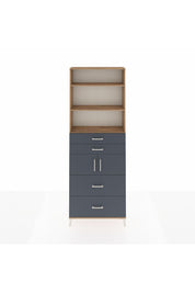 Arges Dolap 4 Raflı 4 Çekmeceli 2 Kapaklı 88x30x243 - S33M138V8A