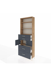 Arges Dolap 4 Raflı 4 Çekmeceli 2 Kapaklı 88x30x243 - S33M138V8A