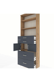 Arges Dolap 4 Raflı 4 Çekmeceli 2 Kapaklı 88x30x243 - S33M138V8A
